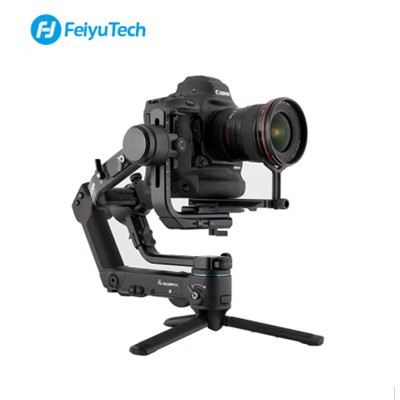 飛宇FeiyuTech 三腳架 SCORP Pro 微單單反穩定器專業級三軸防抖手持穩定器  提握分離相機云臺 標配+雙手持手柄